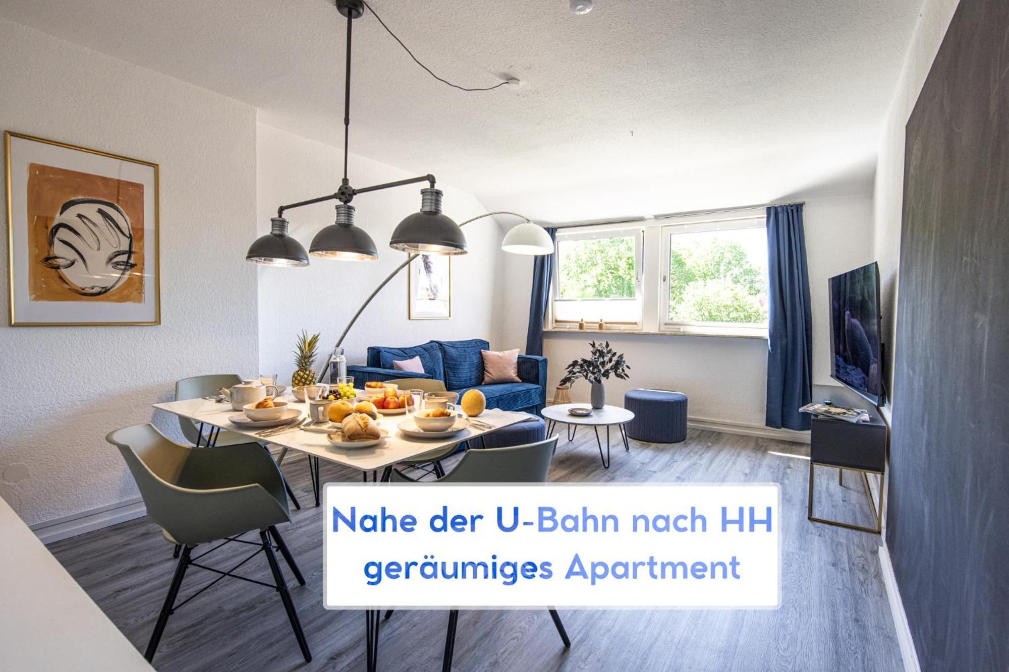 Apartment Have-a-nice-stay - Nahe Der U-bahn Nach Hamburg - 1 Minute Entfernt - Baecker & Restaurants 500m - Lidl 800m - Zentrum 1,5km *